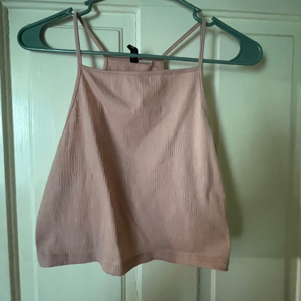 H&M light pink Crop Top- Tank Top